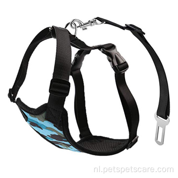 Harness Vest Dog Car Harness met veiligheidsgordel